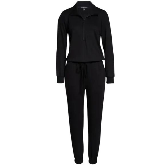 Beyond Yoga jumpsuit Ski Weekend half zip black size Large L - Picture 1 of 7